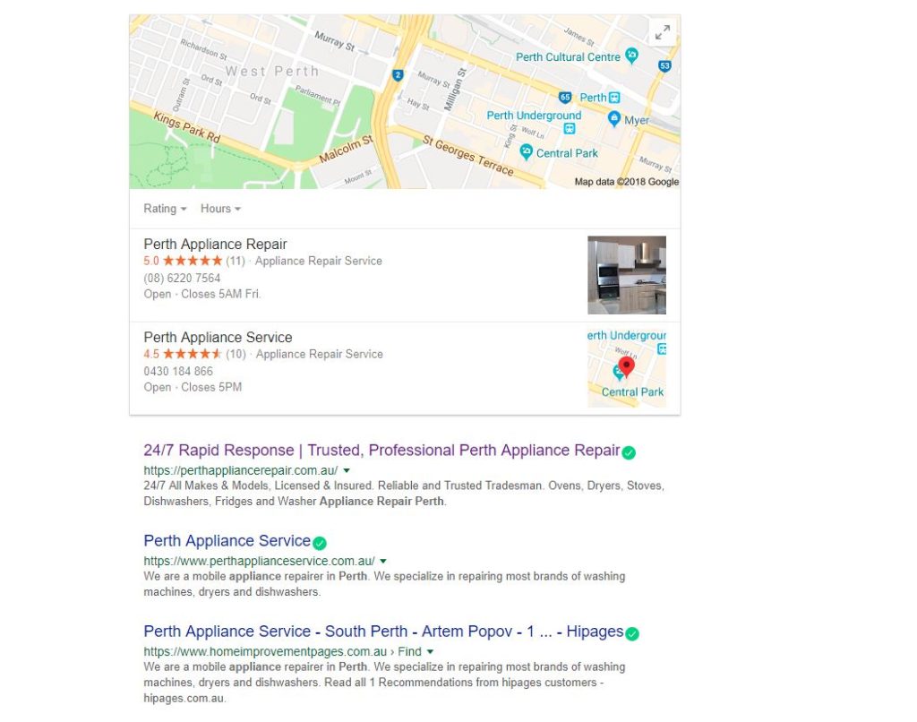 amazing seo results for a seo agency in Perth